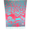 Teal and Red Wavy Acid Pashmina Scarf Teal and Red Wavy Acid Pashmina Scarf
