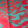 Teal and Red Wavy Acid Pashmina Scarf Teal and Red Wavy Acid Pashmina Scarf