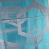 Teal and Silver Miami Hexagon Pashmina Scarf