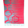 Red and Teal Miami Hexagon Pashmina Scarf