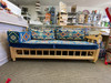 Wooden Frame Bench Seat Sofa For Arabic Pillows