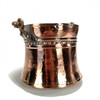 Rustic Hand Made Copper Cauldron Made in Turkey with Handle 1 Piece Assorted