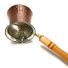 Turkish Coffee Pot Cezve Copper with Nickle Lining and Wood Handle 1 1/4 Cup Turkish Coffee Pot Cezve Copper with Nickle Lining and Wood Handle 1 1/4 Cup
