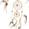 Dream Catcher Suede and Bone 11" Diameter 1 Count Assort