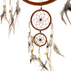 Dream Catcher Suede and Bone 11" Diameter 1 Count Assort