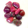 Pink Agate Tumbled  by the 1 Pound