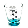 Colorado Moose with Blue Souvenir Shot Glass