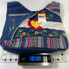 Denim Floral Colorado Cotton Side Bag with Patches Hand Made 1 Count Denim Floral Colorado Cotton Side Bag with Patches Hand Made 1 Count