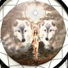 Wolves, 24" D Dream Catcher