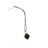 Wire Wrap Faux Moldavite Stone Pendant Necklace