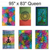 Queen Sized Hand Dyed Nepalese Wall Tapestry 83"x95" 1 Count Assorted