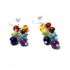 Chakra Stone Bead Earring 1 Pair on Display Card