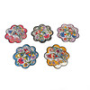 Nice Turkish Tea Coaster with Assorted Hand Painted Details 1 Count Assorted