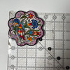 Nice Turkish Tea Coaster with Assorted Hand Painted Details 1 Count Assorted