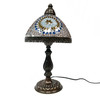 Medium Tiffany Style Turkish Mosaic Lamp 18" 9.75" 1 Count Assorted Colors