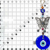 Metal Butterfly Zinc Authentic Evil Eye Decor from Turkey EE50095