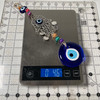 Metal Hand of Hamza with Colorful Beads Zinc Authentic Evil Eye Decor from Turkey EE50099