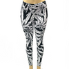 Black and White Pot Weed Leaf Pants Leggings One Size Fits Most