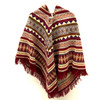 Square Native Ecuador Poncho with Hood 1 Count Assorted Square Native Ecuador Poncho with Hood 1 Count Assorted