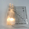 Twin Selenite Tower Lamp 13.75" +- with Cord 1 Piece