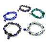 Luxurious Evil Eye Bracelet Handmade Glass and Ceramic 1 Count Assorted