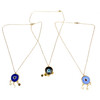 Gold Evil Eye Necklace Assorted 1 Piece with Chain