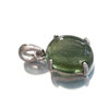 AA Genuine Moldavite Pendant Oval 925 Sterling Silver 10mmx12mm 1 Piece Assorted