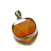 A Carnelian Faceted Star of David Cut Pendant 15mm with 925 Sterling Silver 1 Count