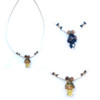 Puka Shell Pyrex Mushroom Necklace 1 Count Assorted Puka Shell Pyrex Mushroom Necklace 1 Count Assorted