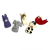 Wooly Felt Finger Puppet Animals and Characters 1 Finger Assorted