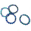 Turquoise Hue Crystal Encrusted Evil Eye Bracelets 1 Count Assorted Turquoise Hue Crystal Encrusted Evil Eye Bracelets 1 Count Assorted