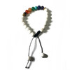 White Lave Pumice Stone Chakra Bracelet 1 Count