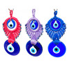 Double Peacock Macramé Evil Eye  3.5"x8" 1 Count Assorted Double Peacock Macramé Evil Eye  3.5"x8" 1 Count Assorted