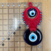 Double Peacock Macramé Evil Eye  3.5"x8" 1 Count Assorted Double Peacock Macramé Evil Eye  3.5"x8" 1 Count Assorted