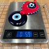 Double Peacock Macramé Evil Eye  3.5"x8" 1 Count Assorted Double Peacock Macramé Evil Eye  3.5"x8" 1 Count Assorted