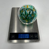 Stormy Blue and Green Tree Hand Blown Glass Witching Ball 4.5"+- Stormy Blue and Green Tree Hand Blown Glass Witching Ball 4.5"+-