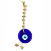 Large Beaded Evil Eye With Jute Macrame 5.25"x20"