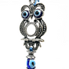 Who's There Owl Lucky Evil Eye Key Ring Chain 1 Count Assorted