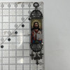 Jesus Open Book Icon Crucifix Wall Tapestry 9.5"