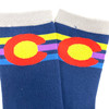 Dark Blue 70's Style Colorado Socks 1 Size Fits Most