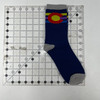 Dark Blue 70's Style Colorado Socks 1 Size Fits Most