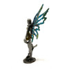 Blue Green Small Pewter Fairy in Yellow Dress  P6187B