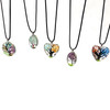 Pressed Flower Pendant Necklace on Cord 1 Count Assorted