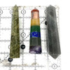 Stone Point Wand 4" Assorted Minerals