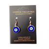 Rose Gold Evil Eye Earrings 1 Count Assorted Color Eye