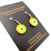 Rose Gold Evil Eye Earrings 1 Count Assorted Color Eye