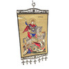 St Michael and Dragon Tapestry with Crosses 16"