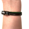 Green and Brown Leather Bracelets with Metal Clasp 1 Assort Green and Brown Leather Bracelets with Metal Clasp 1 Assort