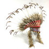 Native American Headdress Hat with Feathers and Beads Native American Headdress Hat with Feathers and Beads