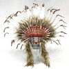 Native American Headdress Hat with Feathers and Beads Native American Headdress Hat with Feathers and Beads